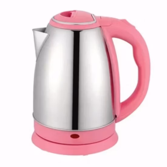 Espelho polonês aço inoxidável 1,2L/1,5L/1,8L eletrodomésticos 201/304 Ss chaleira elétrica